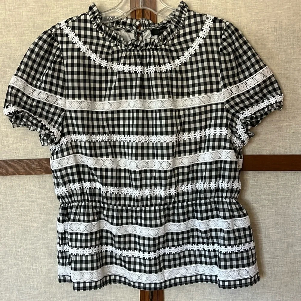 J. Crew stylish gingham